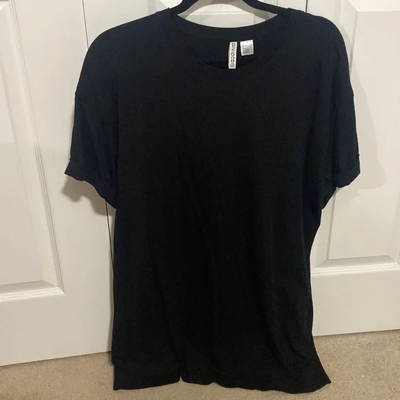 H&M Divided Basic Black T-Shirt Dress